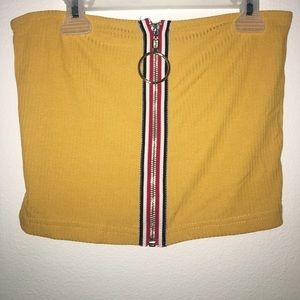 yellow tube top